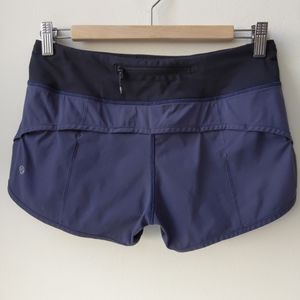 Lululemon Speed Up Short Navy Blue Black Women's 4